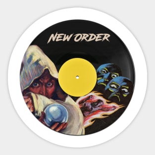 New Order Vynil Pulp Sticker